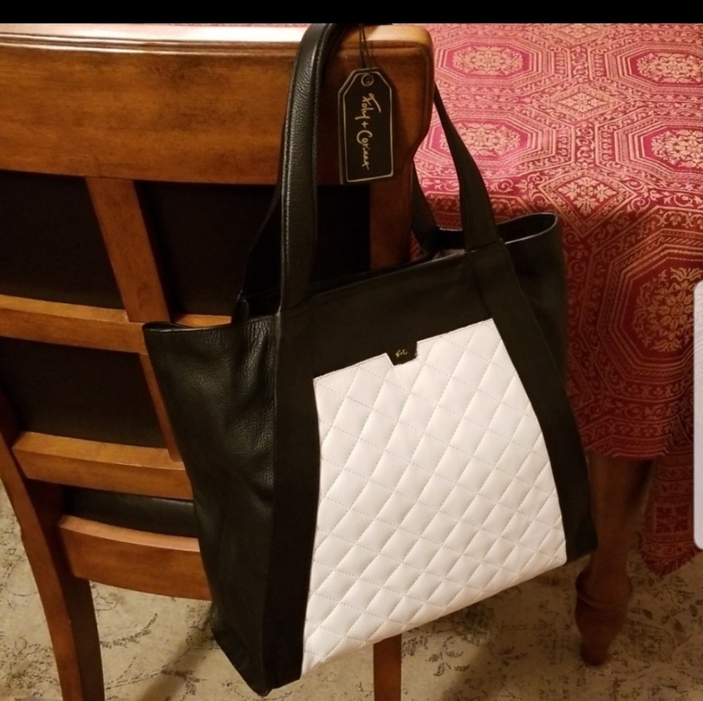 Foley+corinna Cushion leather tote quilted Nwt